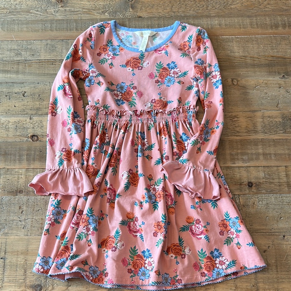 Floral Pink Kids Dress